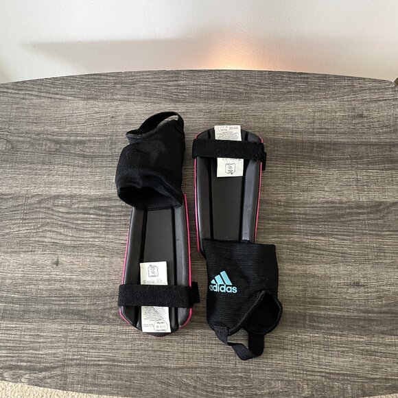 Adidas Ghost Solar Pink/Solar Blue Youth Soccer Shin Guards, Size Large - Picture 4 of 6